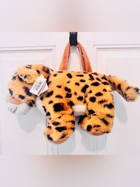 Plush Leopard Tote Bag